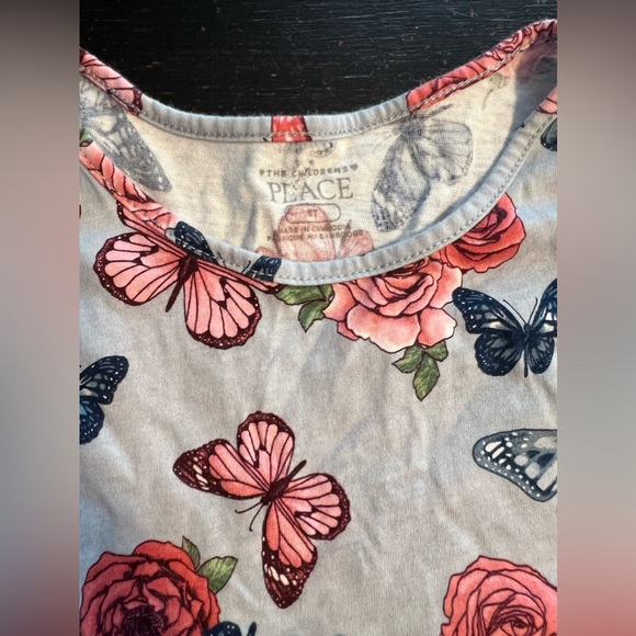Toddler Girls Butterfly Print Empire Babydoll
Top - Picture 5 of 5